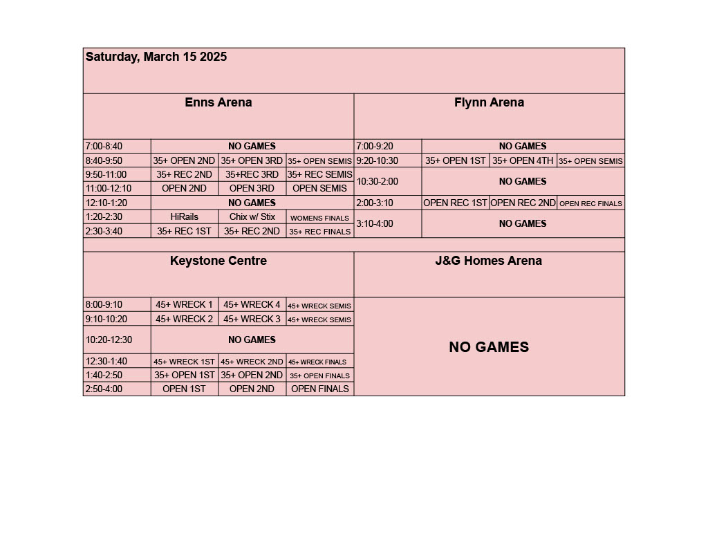 2025ScheduleSaturday