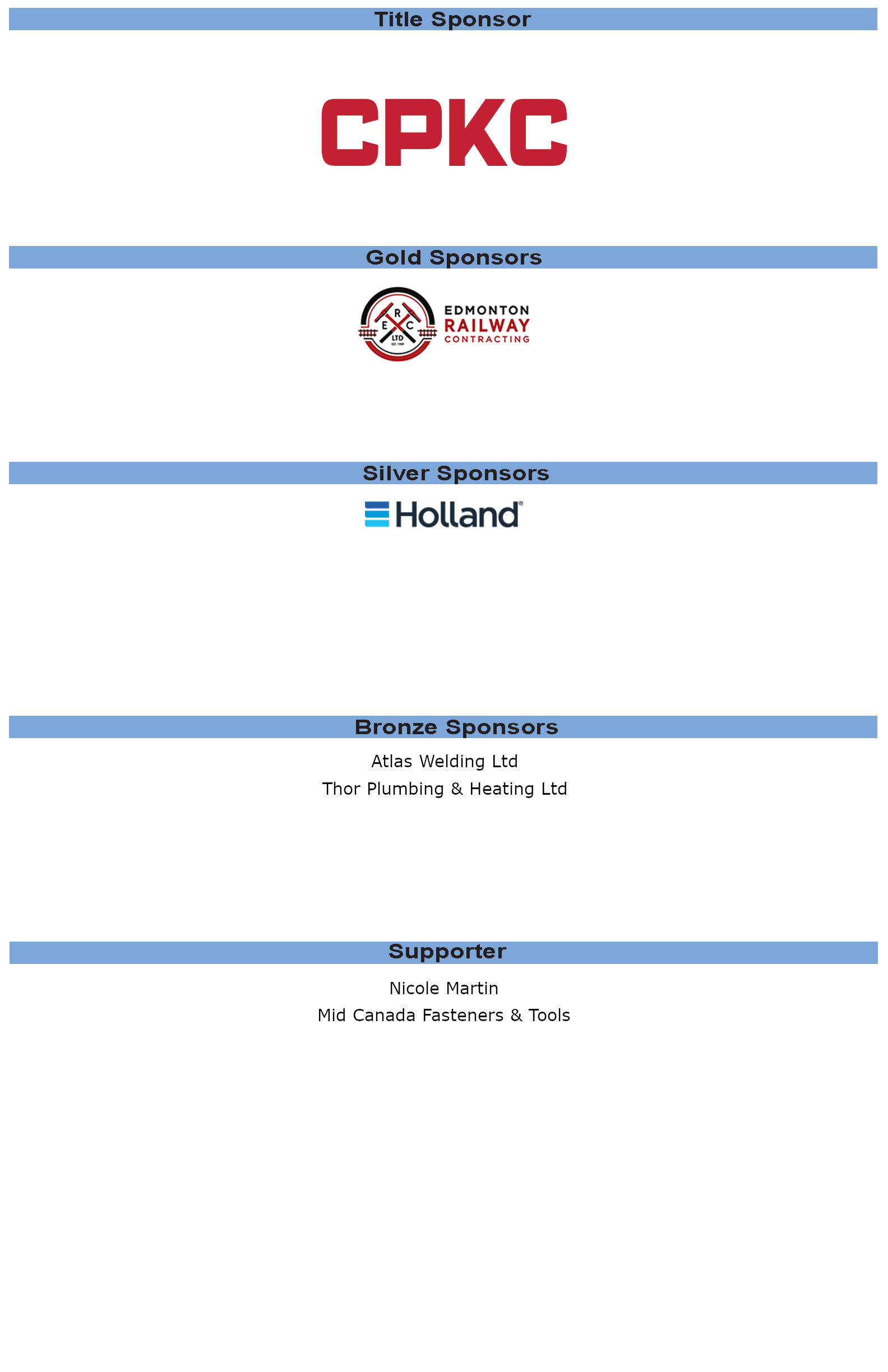 2026 CPKC Hockey Tournament Sponsors